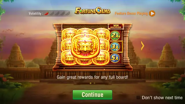 Fortune Gems – in-game screen
